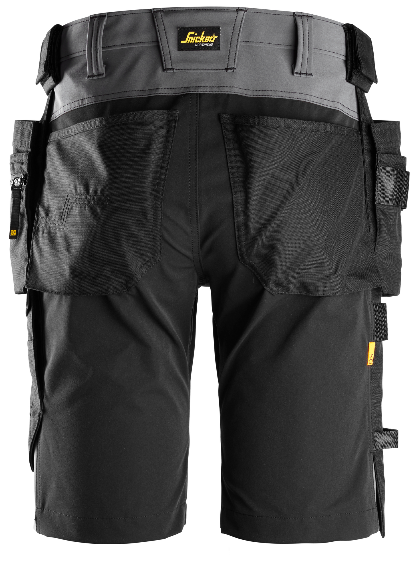 Shortsit Snickers 6175-5804 stretch tummanharmaa-musta koko 44