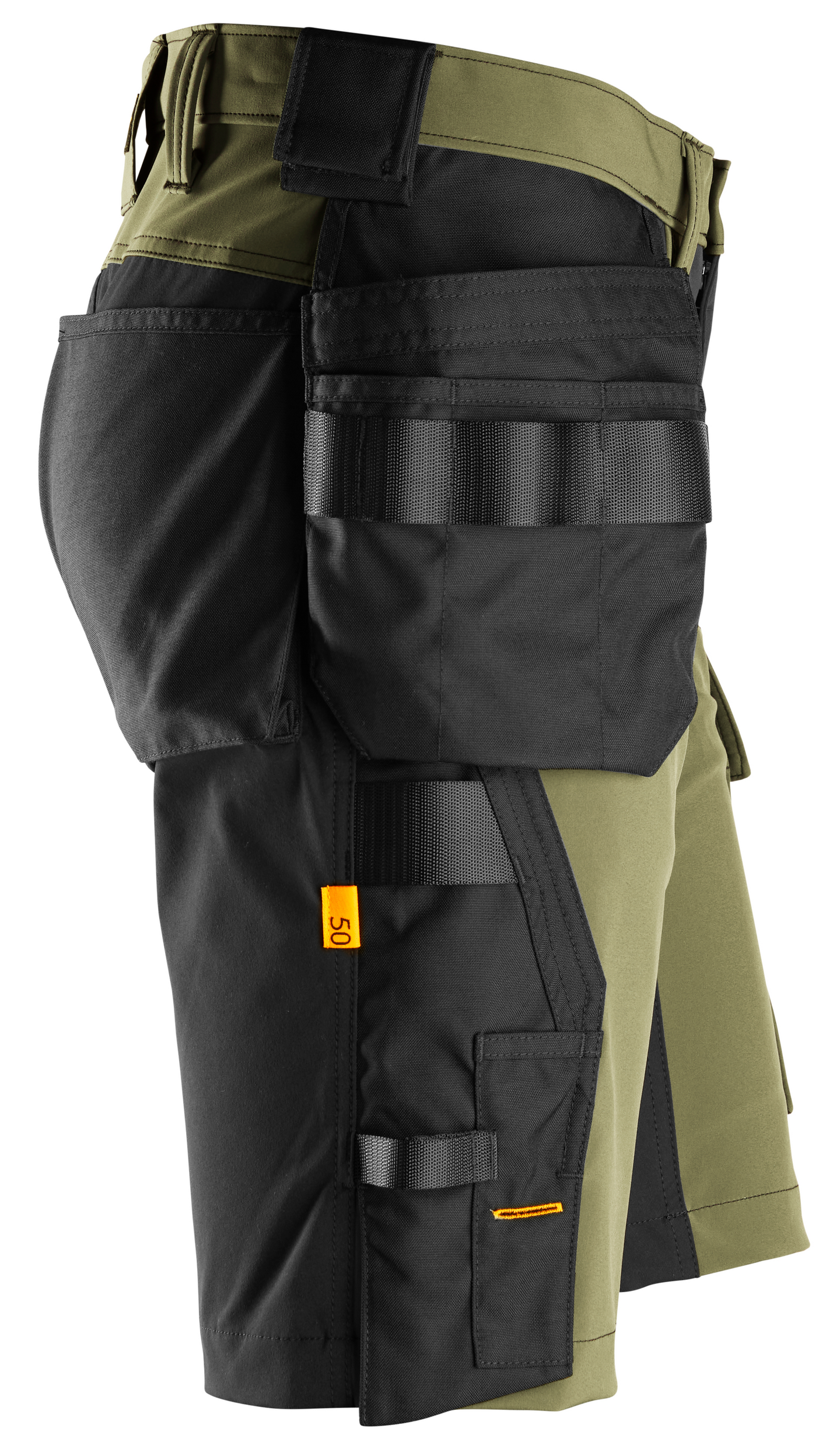 Shortsit Snickers 6175-3104 stretch vihreä-musta koko 44