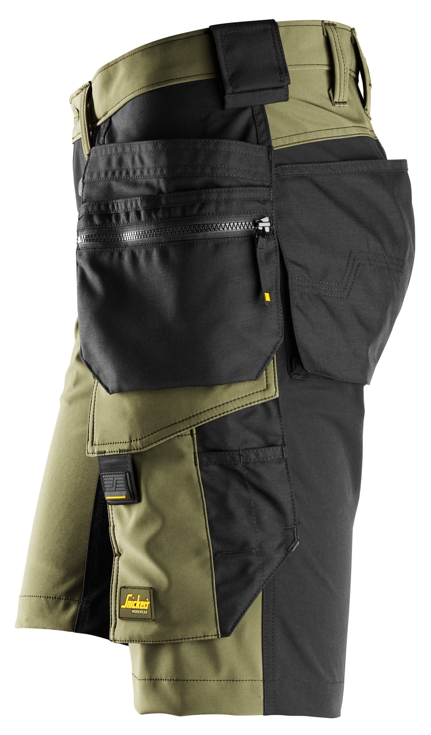 Shortsit Snickers 6175-3104 stretch vihreä-musta koko 44