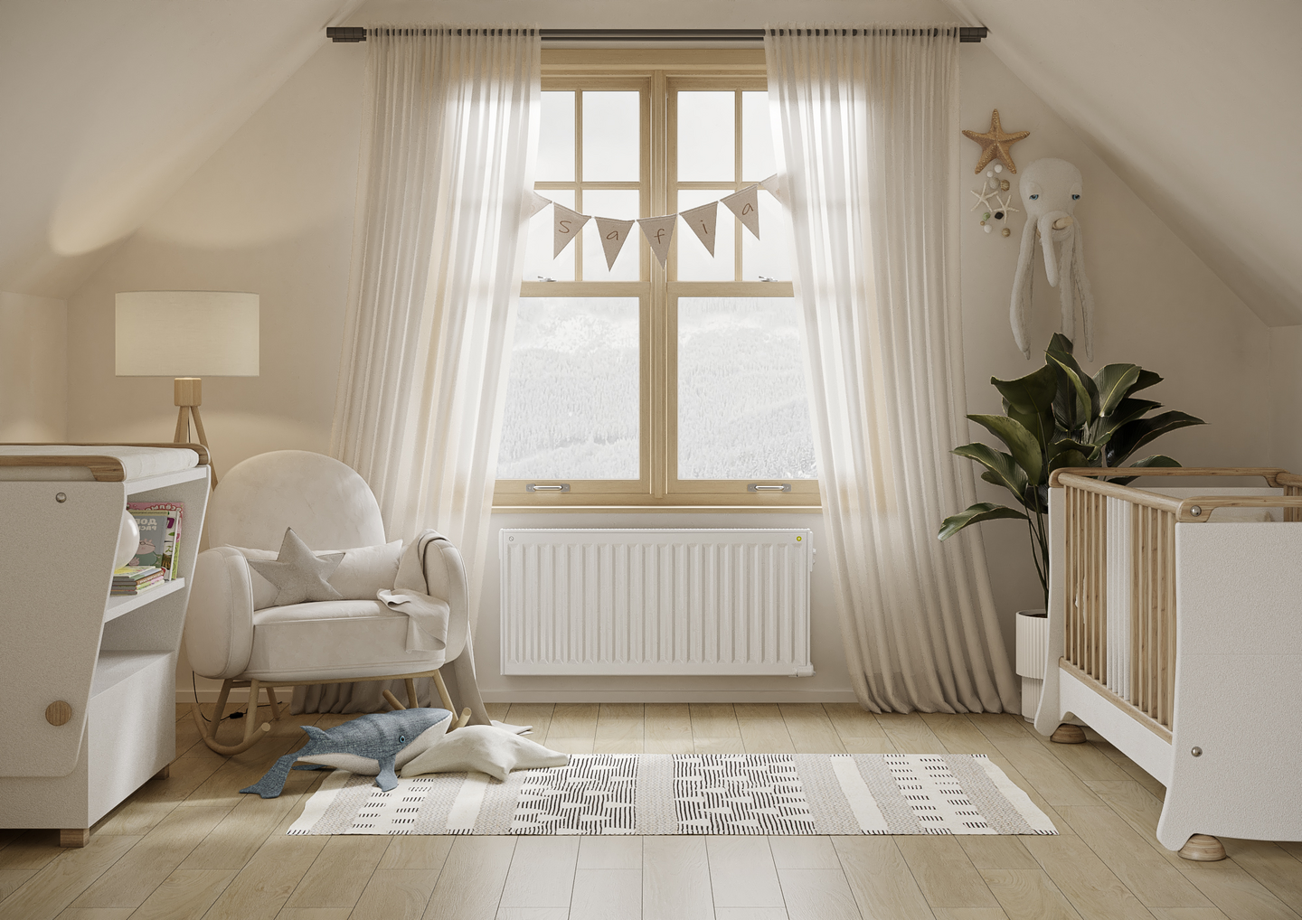 Lämmitin öljytäytteinen Purmo Yali Comfort