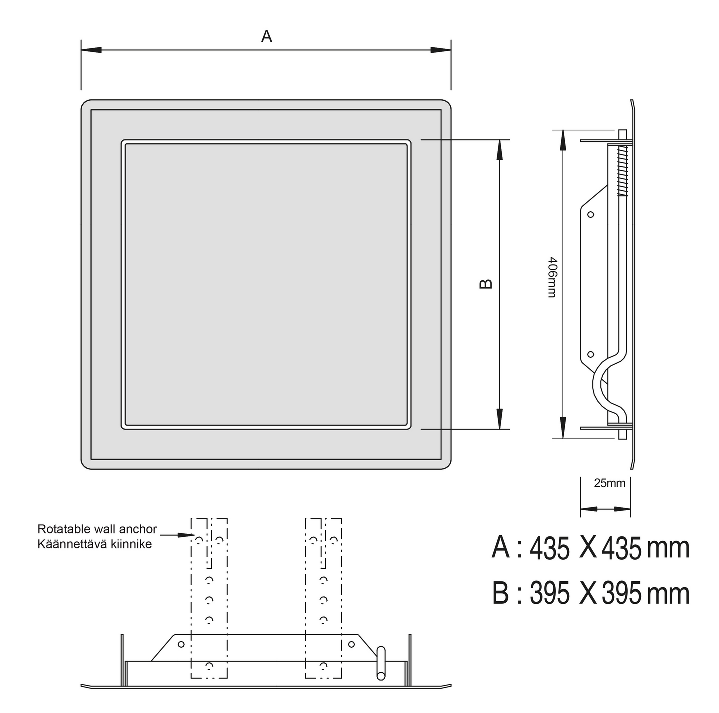 Tarkastusluukku PROF Push-Up