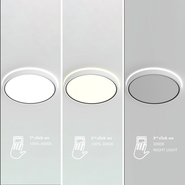 Plafondi Nordlux Noxy led 17W 1650lm 3000/4000K IP44 valkoinen