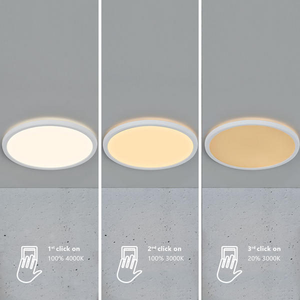 Plafondi Nordlux Oja led 424mm 19W 2100lm 3000/4000K valkoinen