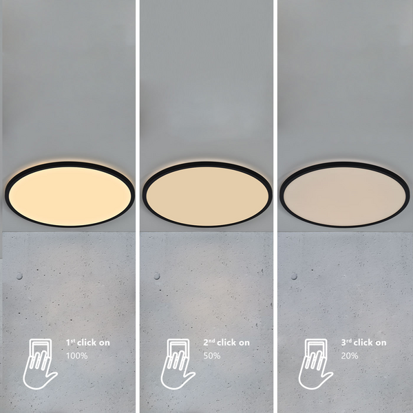 Plafondi Nordlux Oja led 38W 3000lm 2700K musta