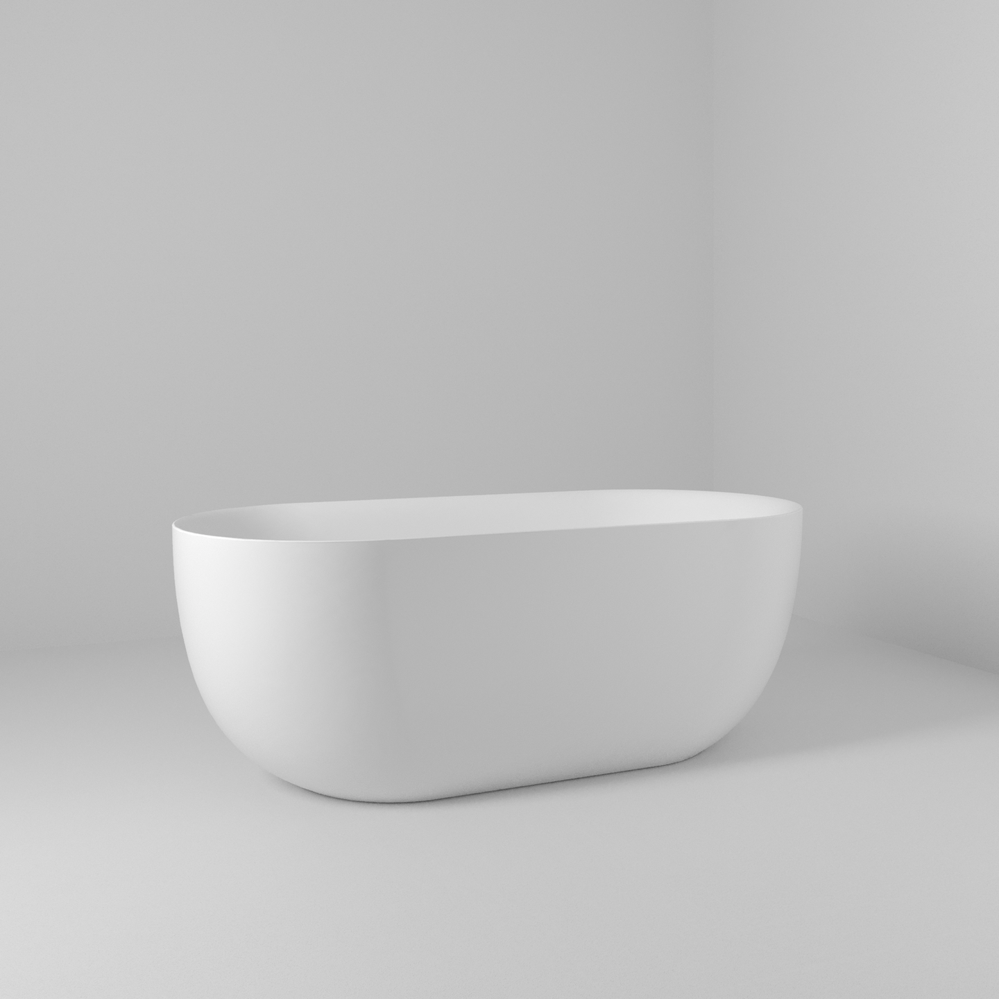 LUCITEBADKAR SVEDBERGS VAULEN VIT MATT, VÄGGFRISTÅENDE 160X59X75CM