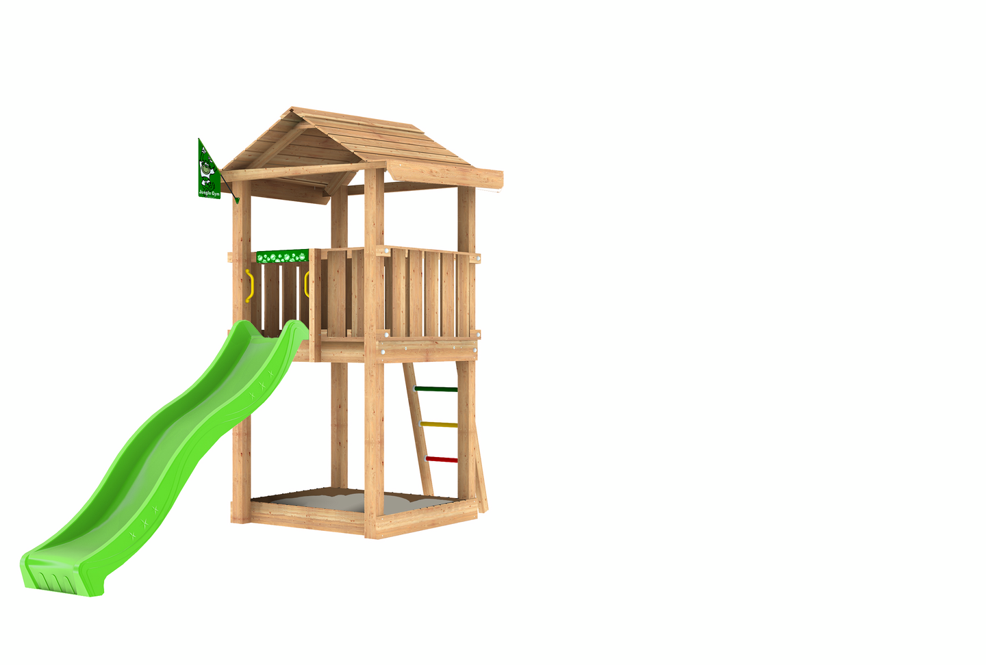 Leikkitorni Jungle Gym House sis. liukumäen