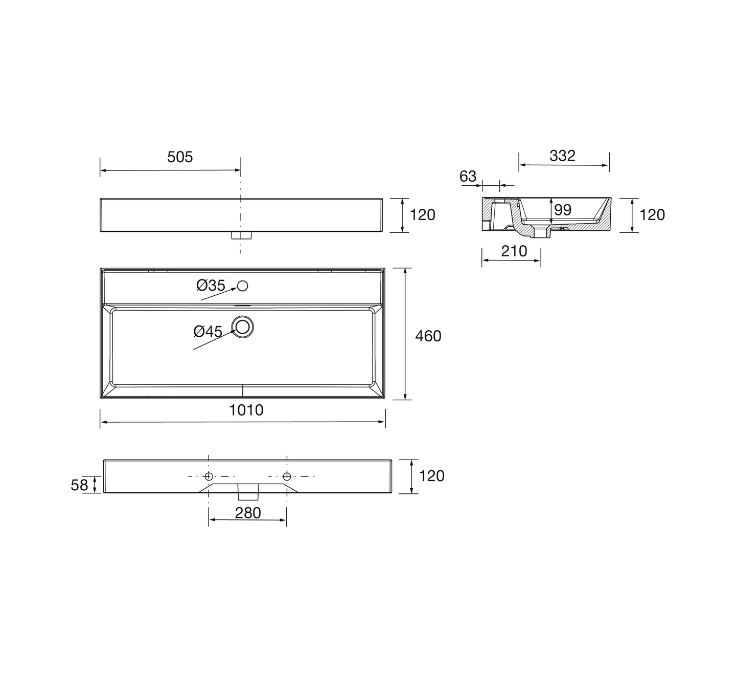 Pesuallas Cello L L101 S46cm posliinia