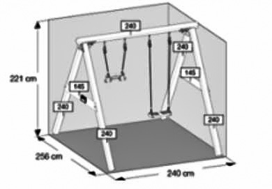 Swing -kokonaisuus Jungle Gym sis. puutavaran