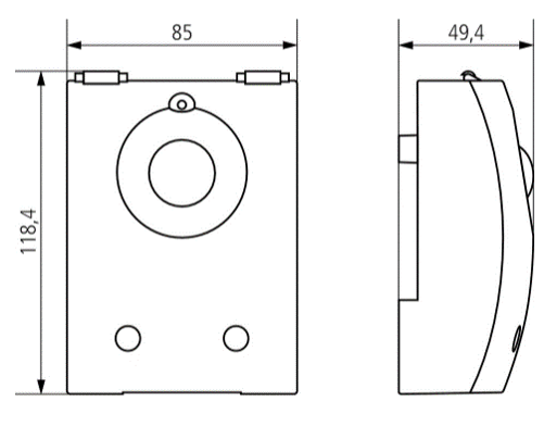 Hämäräkytkin Theben Luna 126 E 16A 2-200lx pinta
