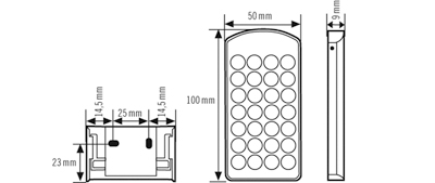 Kauko-ohjain Esylux Mobil-PDI/Dali hopea