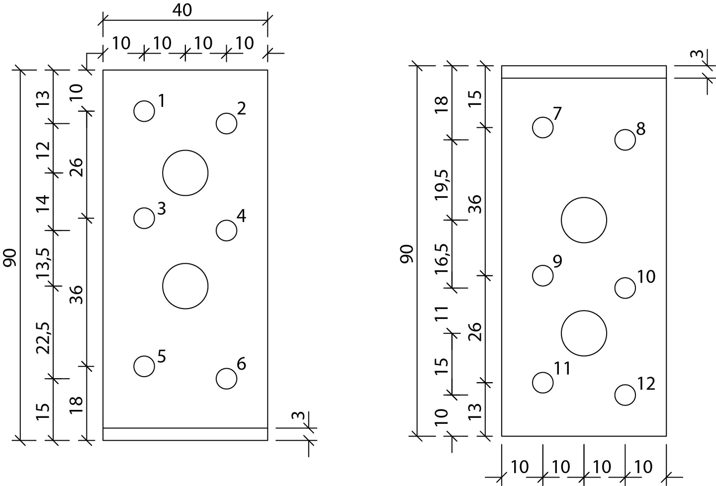 Kulmalevy Paslode 90X90X3X40mm 210088