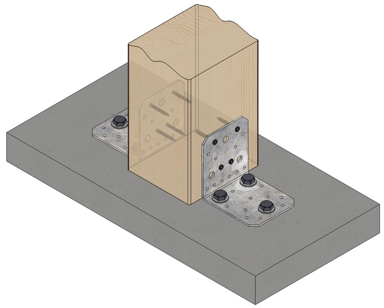Kulmalevy Paslode 105x105x3x90mm V3 210087