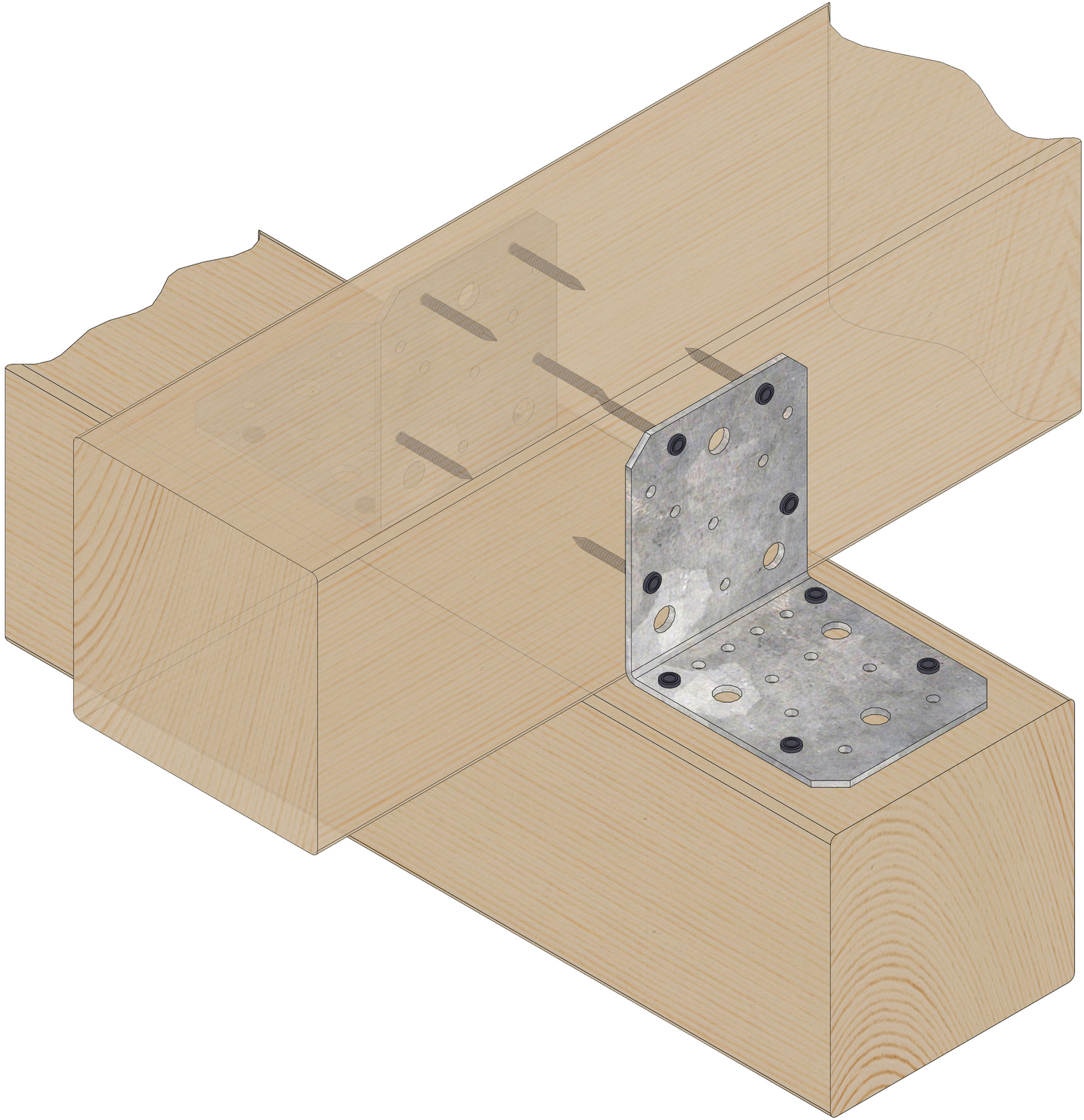 Kulmalevy Paslode 105x105x3x90mm V3 210087