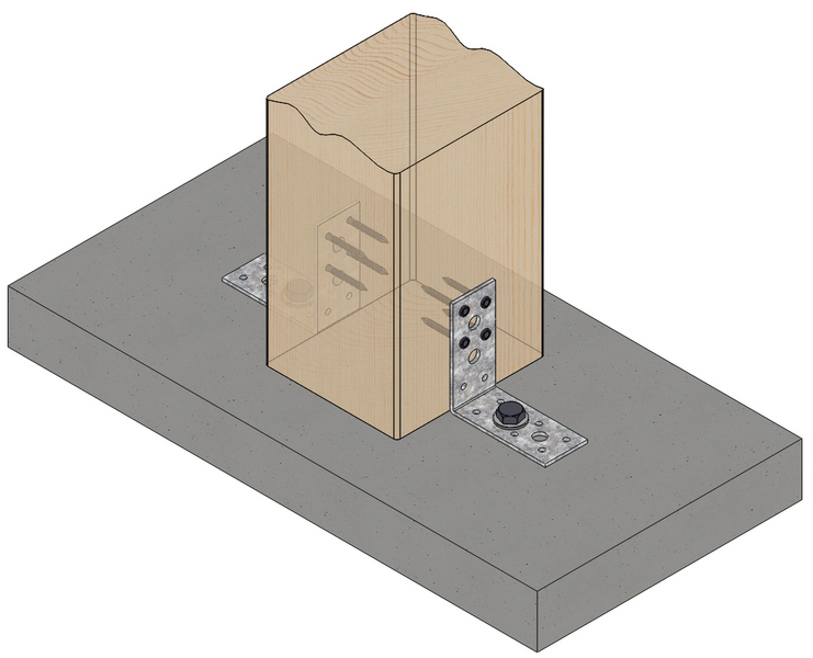 Kulmalevy Paslode 90X90X3X40mm 210088