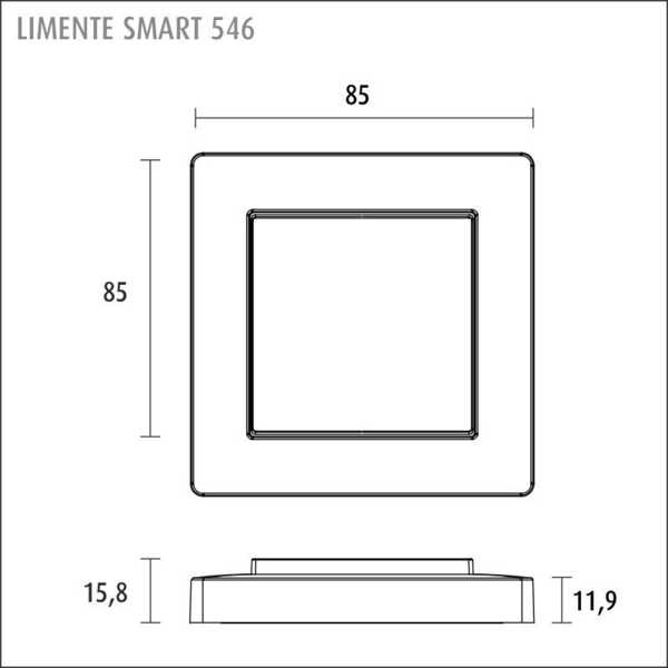 Säädin Limente Smart 546 Gl-1 valkoinen