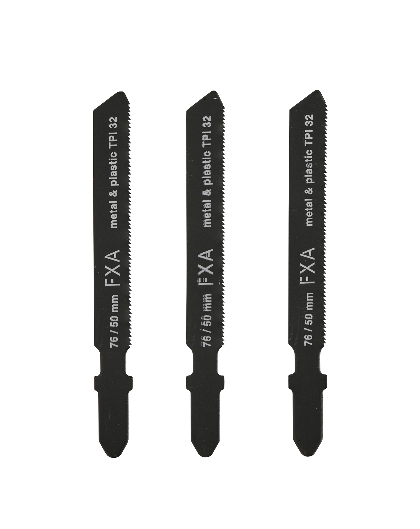 Pistosahanterä FXA metalli ja muovi n. 0,5-2mm 76mm TPI 32 3kpl
