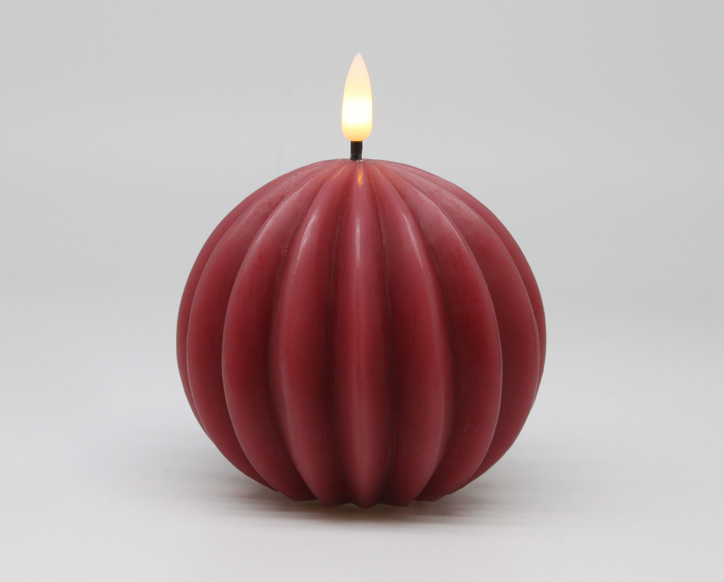 Led-pallokynttilä Cello vekki 9 cm tumma roosa