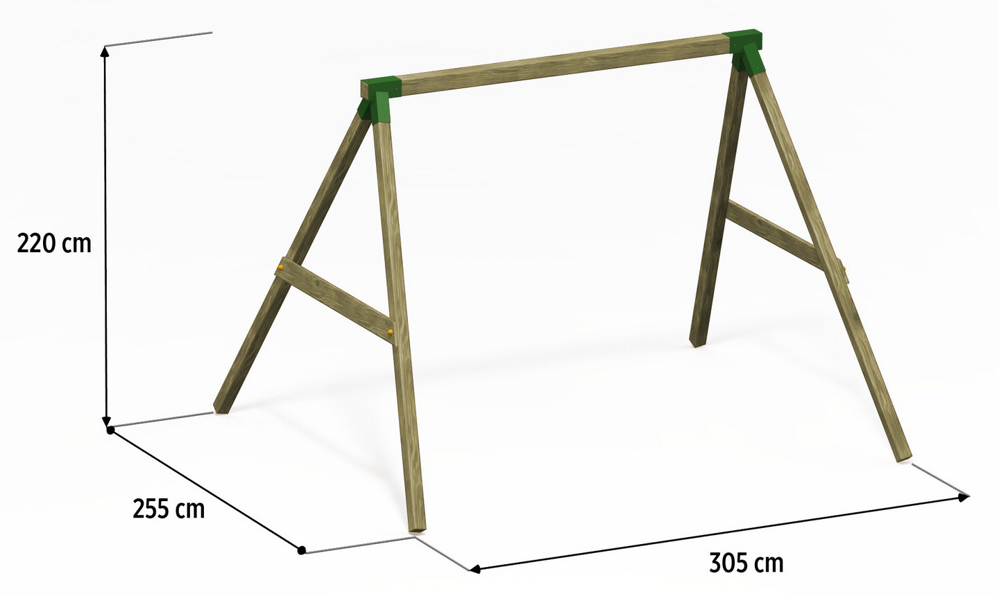 Lastenkeinu Goodiy Jekku 2-istuinta painekyllästetty