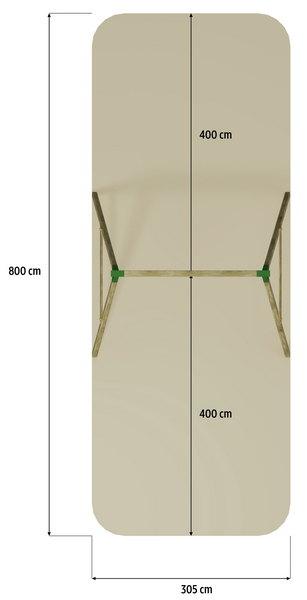 Lastenkeinu Goodiy Jekku 2-istuinta painekyllästetty