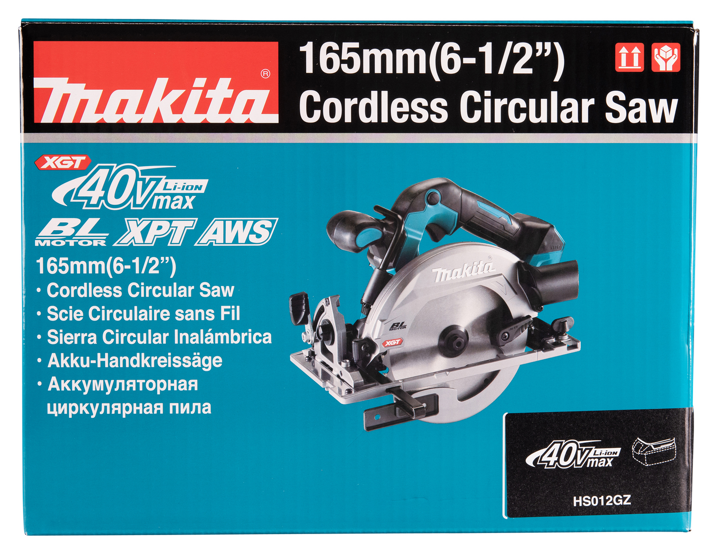Akkupyörösaha Makita HS012GZ 40V XGT runko