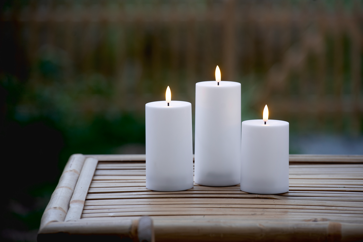 Led pöytäkynttilät Airam Saraby 3-setti valkoinen