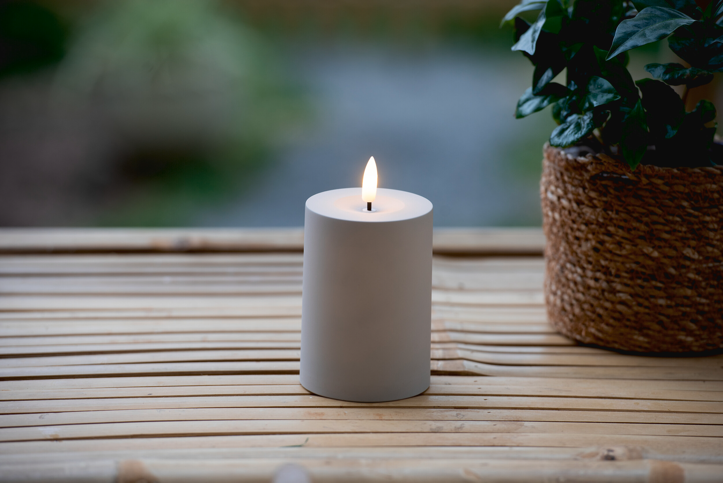 Led pöytäkynttilä Airam Saraby 10cm hiekka