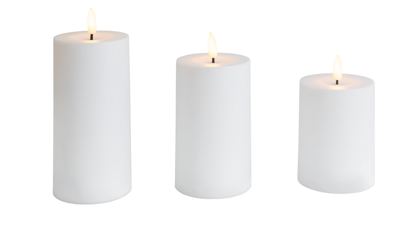 Led pöytäkynttilät Airam Saraby 3-setti valkoinen