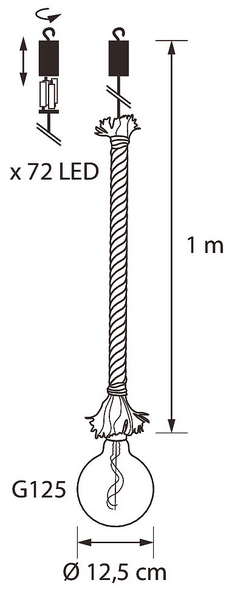 Koristelamppu Airam Fyr kulta kaukosäätimellä