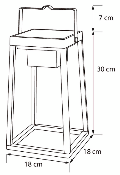 Solar-lyhty Airam Rubik