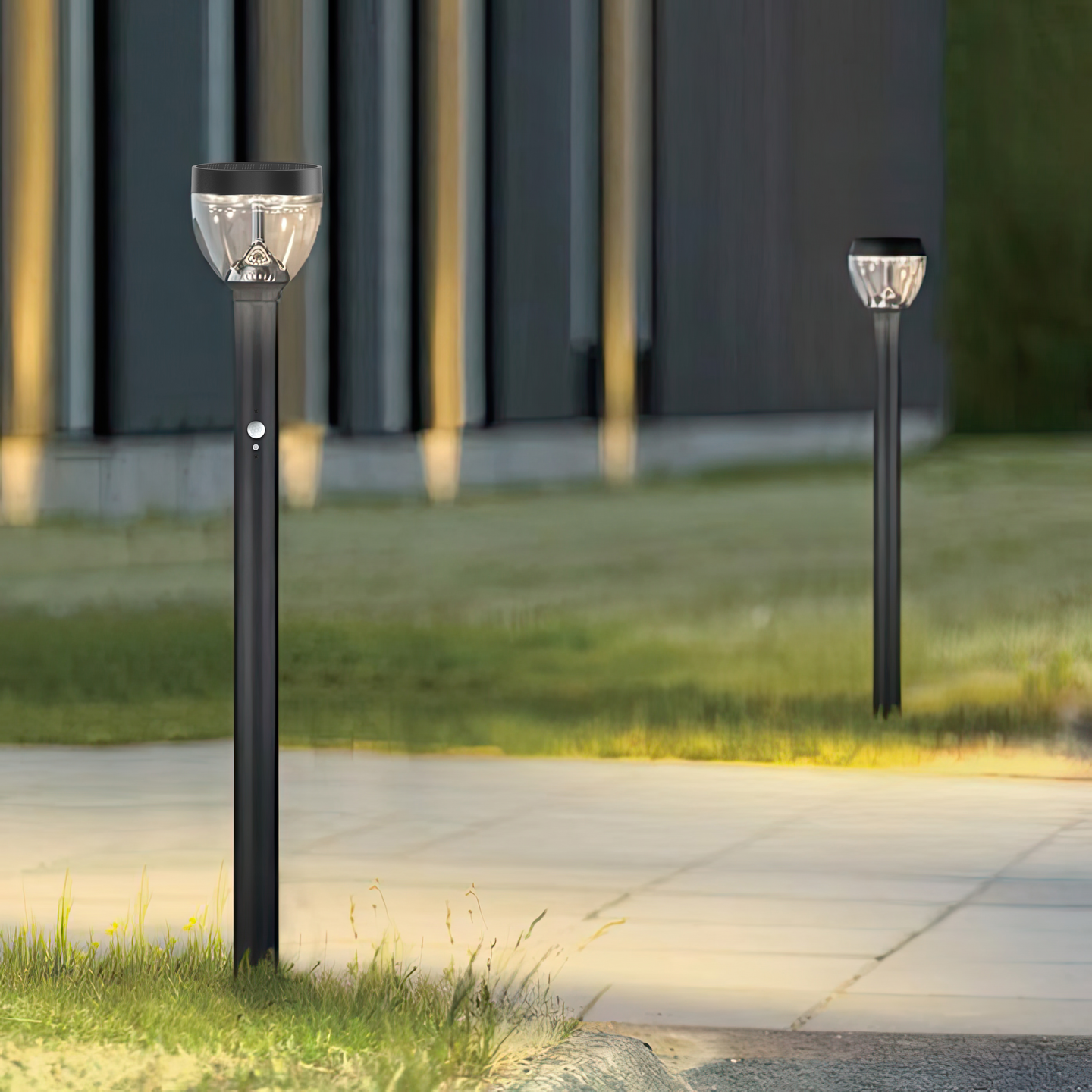 Pihavalaisin Airam Aure solar 95cm musta 4000K