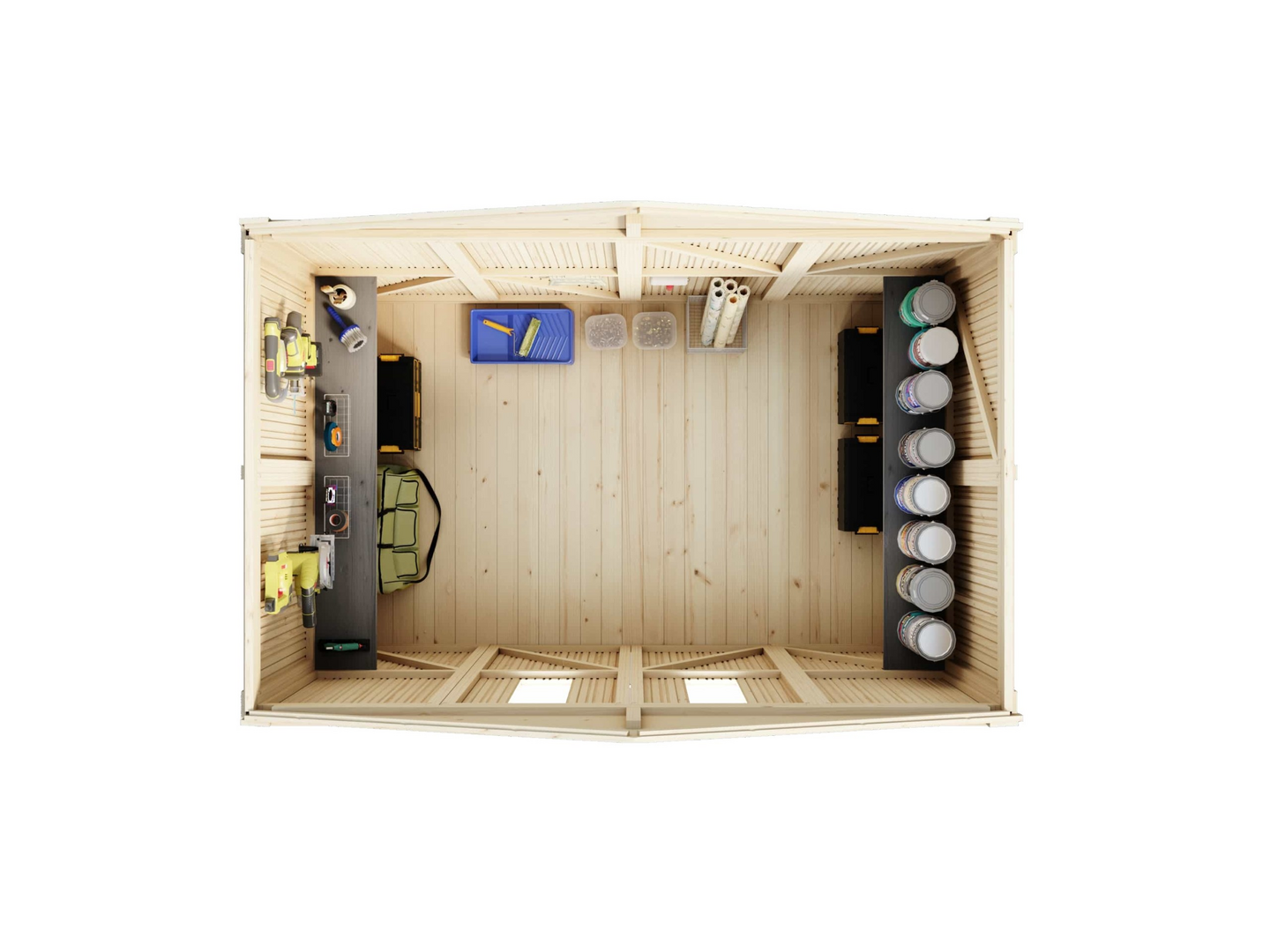 Pihavarasto 615 Lillevilla 3,8m²