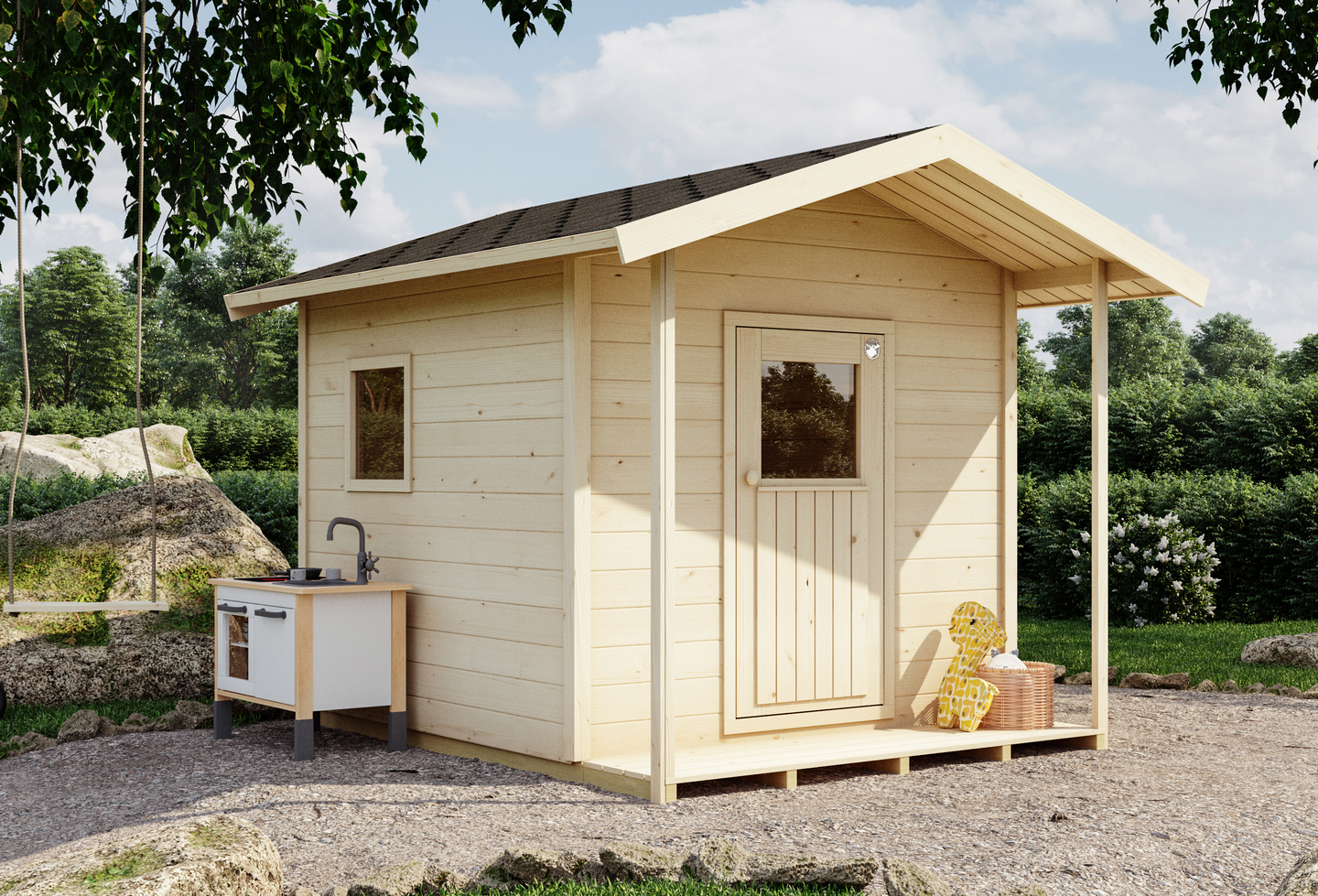 Leikkimökki Luoman Lillevilla 6 Kultarinta 3,3m²