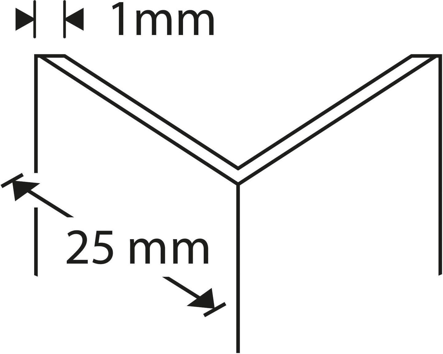 Kulmasuoja 25x25x1mm 2,7m muovia valkoinen NU 25-410