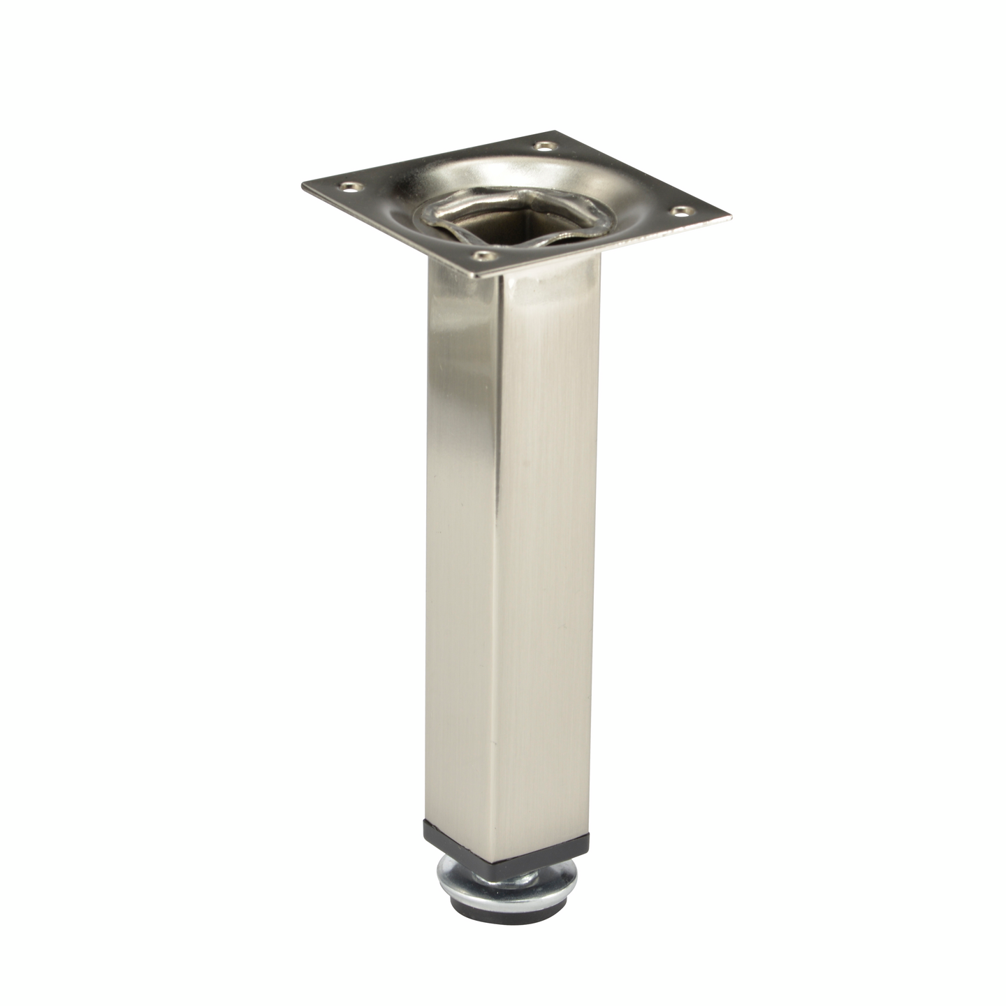 Kalustejalka PROF 25x25mm 150mm harjattu nikkeli