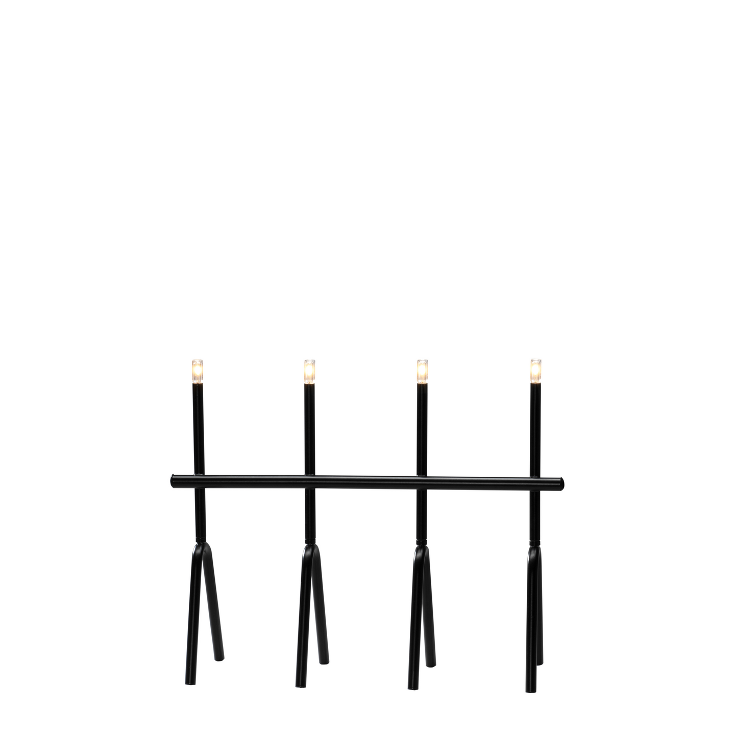 Metallikynttelikkö Konstsmide 4 led 39cm