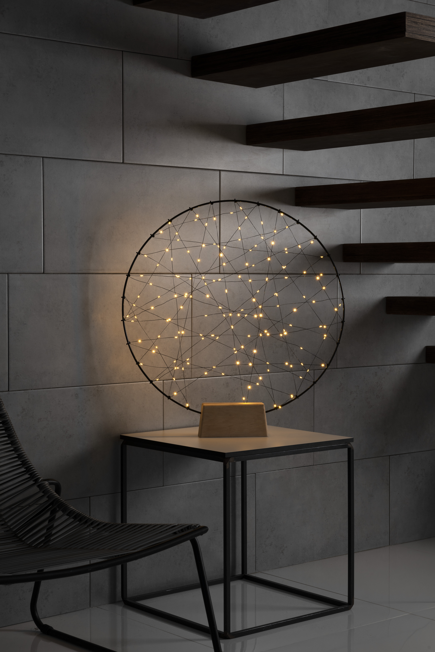 Metallikoriste Konstsmide 60cm 160 led amber IP20