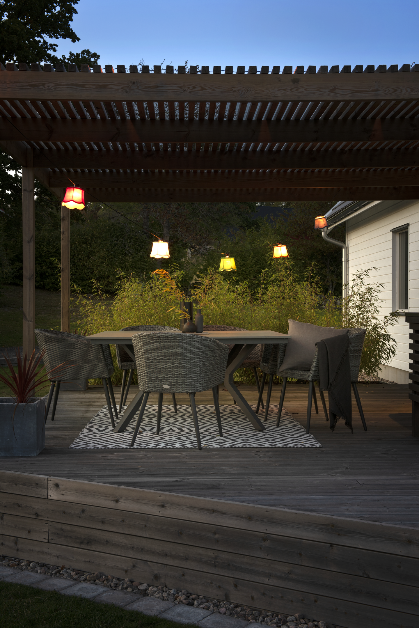 Tivolivalosarja Konstsmide varjostimilla 10led IP44