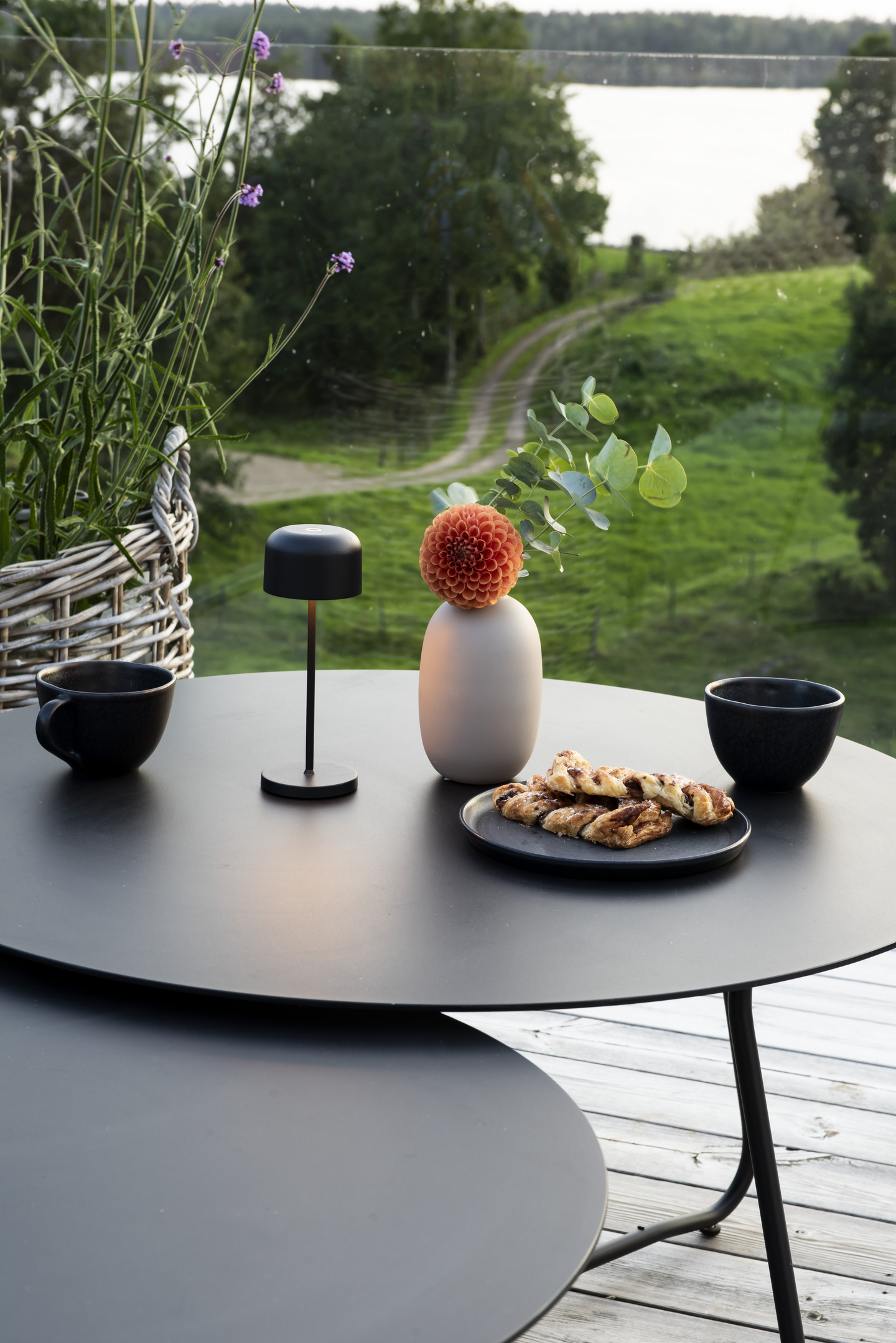 Valaisin Konstsmide Lille Mini 20cm ladattava IP54 musta