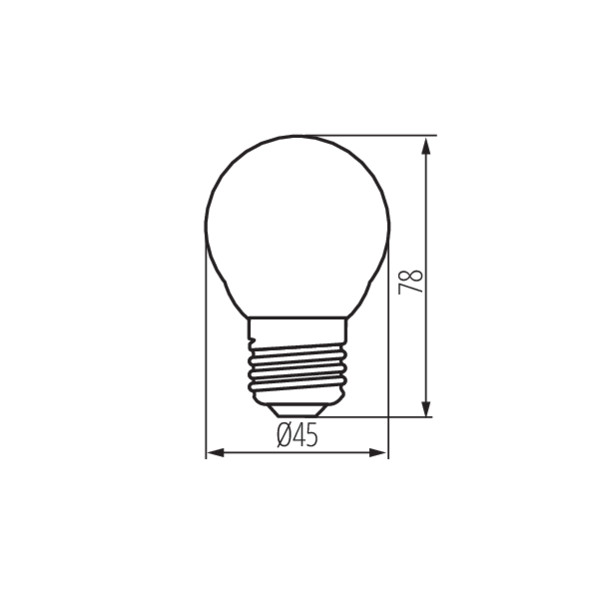 Led-lamppu Kanlux E27 6W 60mm 4000K 810lm valkoinen