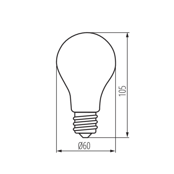 Led-lamppu Kanlux E27 10W 60mm 2700K 1520lm valkoinen