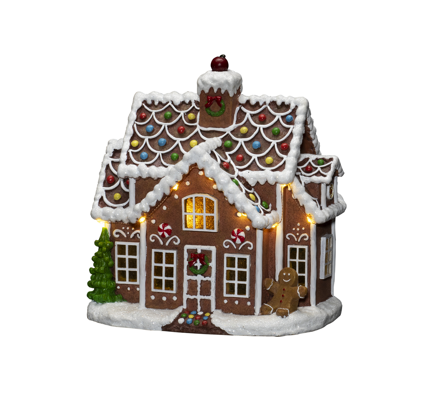 Piparkakkutalo Konstsmide musiikki 11 led 3XAA&USB