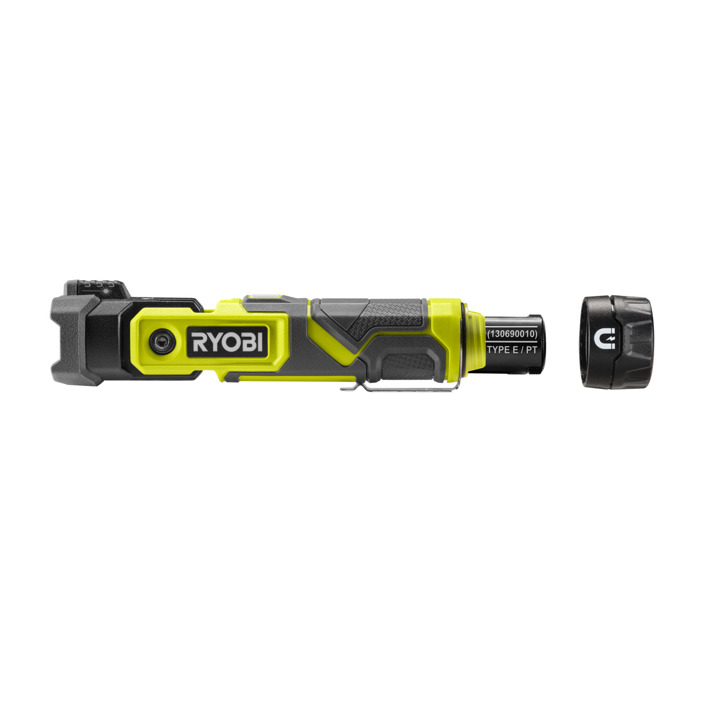 Taskulamppu laser osoittimella RYOBI RLP4-0 4V USB-Litium-sarja ei akkua