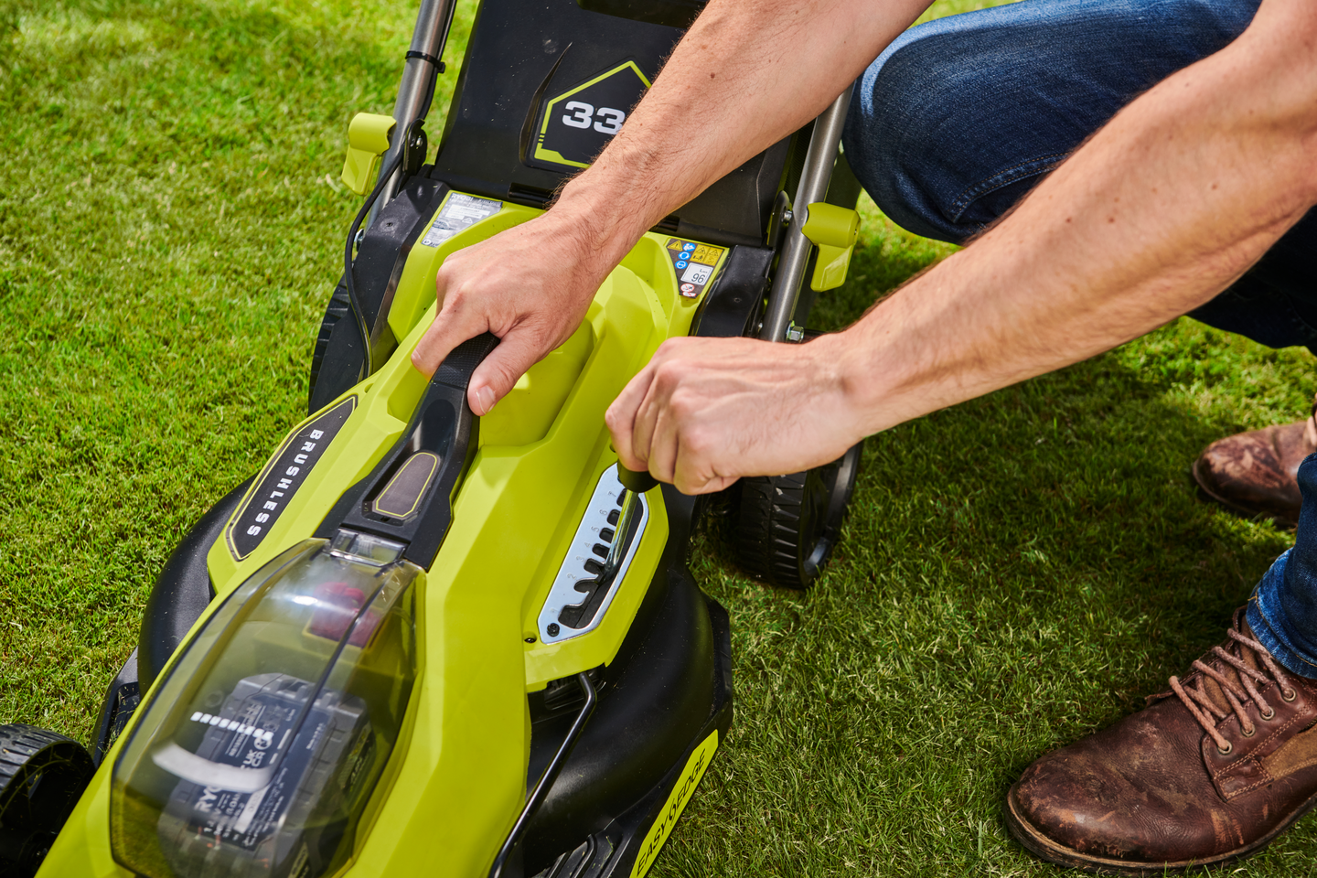 Akkuruohonleikkuri Ryobi RY18LMX33A-150 18V ONE+ 1x5,0Ah