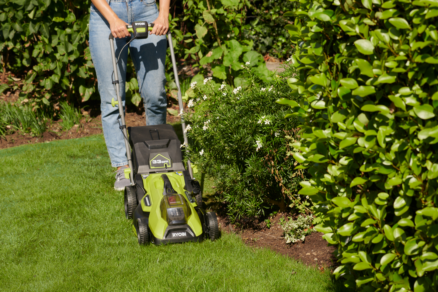 Akkuruohonleikkuri Ryobi RY18LMX33A-150 18V ONE+ 1x5,0Ah