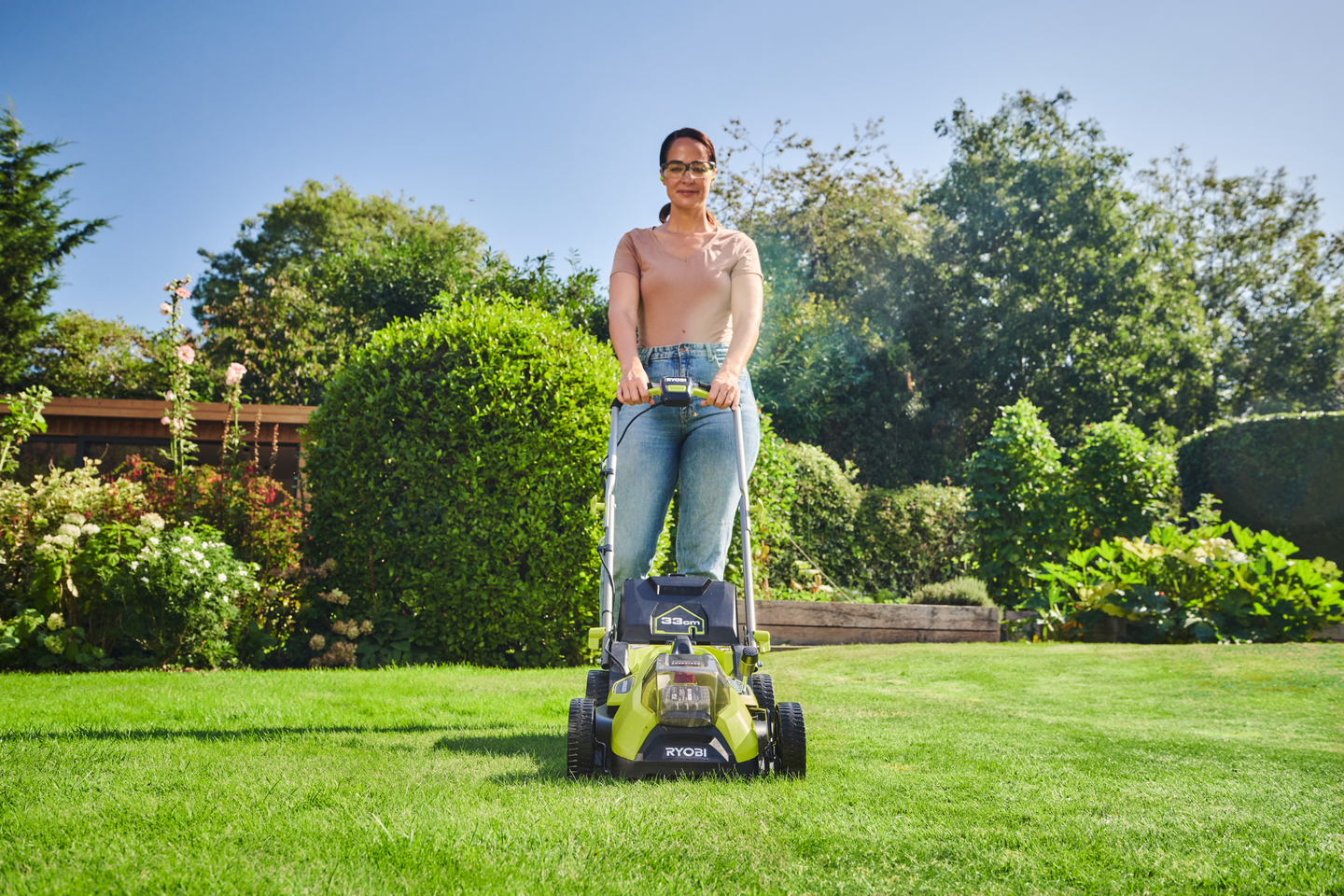 Akkuruohonleikkuri Ryobi RY18LMX33A-150 18V ONE+ 1x5,0Ah