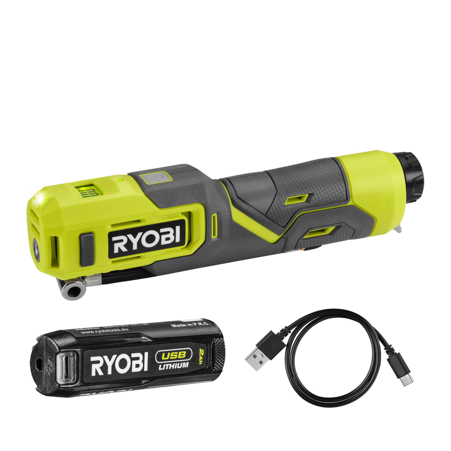 Akkupumppu RYOBI RI4-120G 4V USB-Litium-sarja 2,0Ah akulla