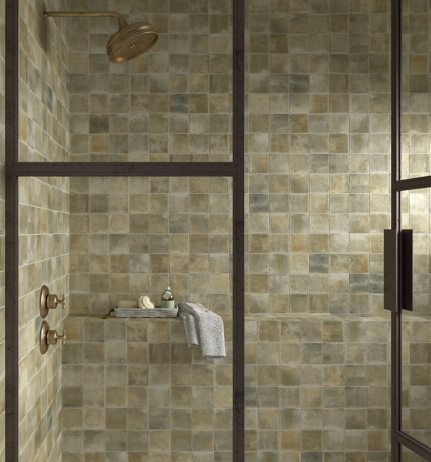 KLINKERL CELLO RAKU 10X10 SAGE 0,6M2