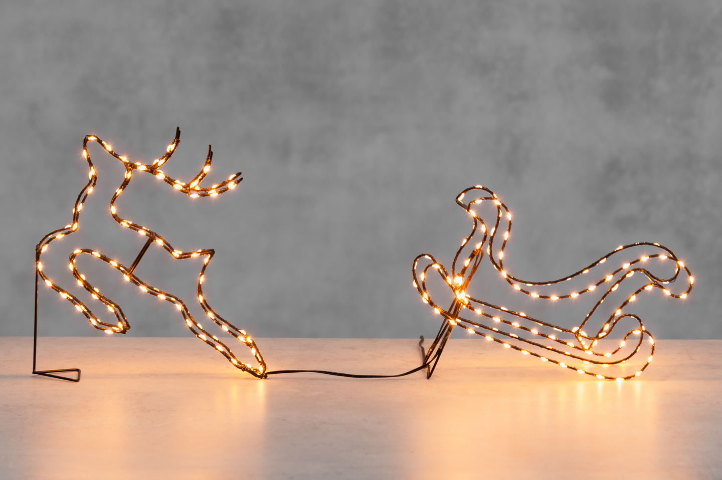 Valokoriste Finnlumor Silhuetti 534 led Poro ja reki