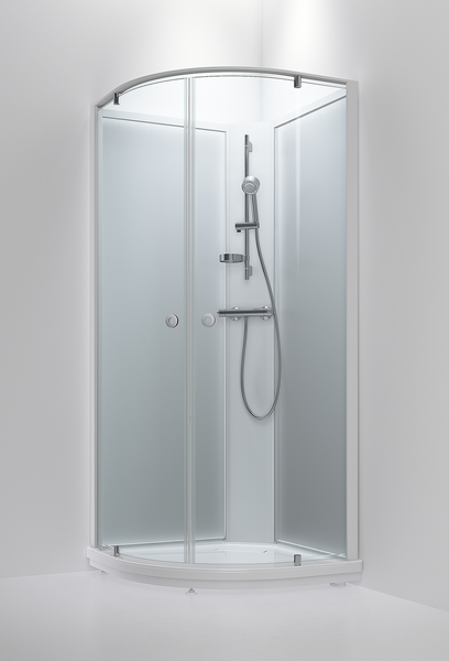 Suihkukaappi INR Bric 5 101x101cm kirkas/valkoinen