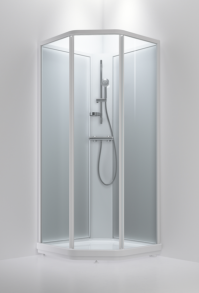 Suihkukaappi INR Bric 2 80x90cm oikea kirkas/valkoinen